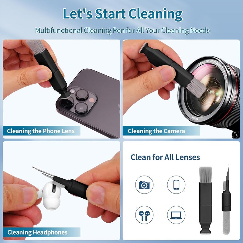 CleaniKu Keyboard Cleaner Laptop Cleaning Kit - Computer Tech Cleaning Brush, Electronic Screen Cleaner Spray and Wipe with Multi-Function Cleaning Tool for MacBook, Tablet, iPhone, Earbuds, Camera, Gaming - Image 4